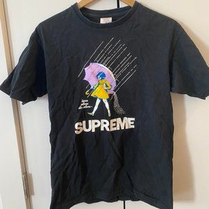 SUPREME Morton Salt Born Alone Die Alone Tee M